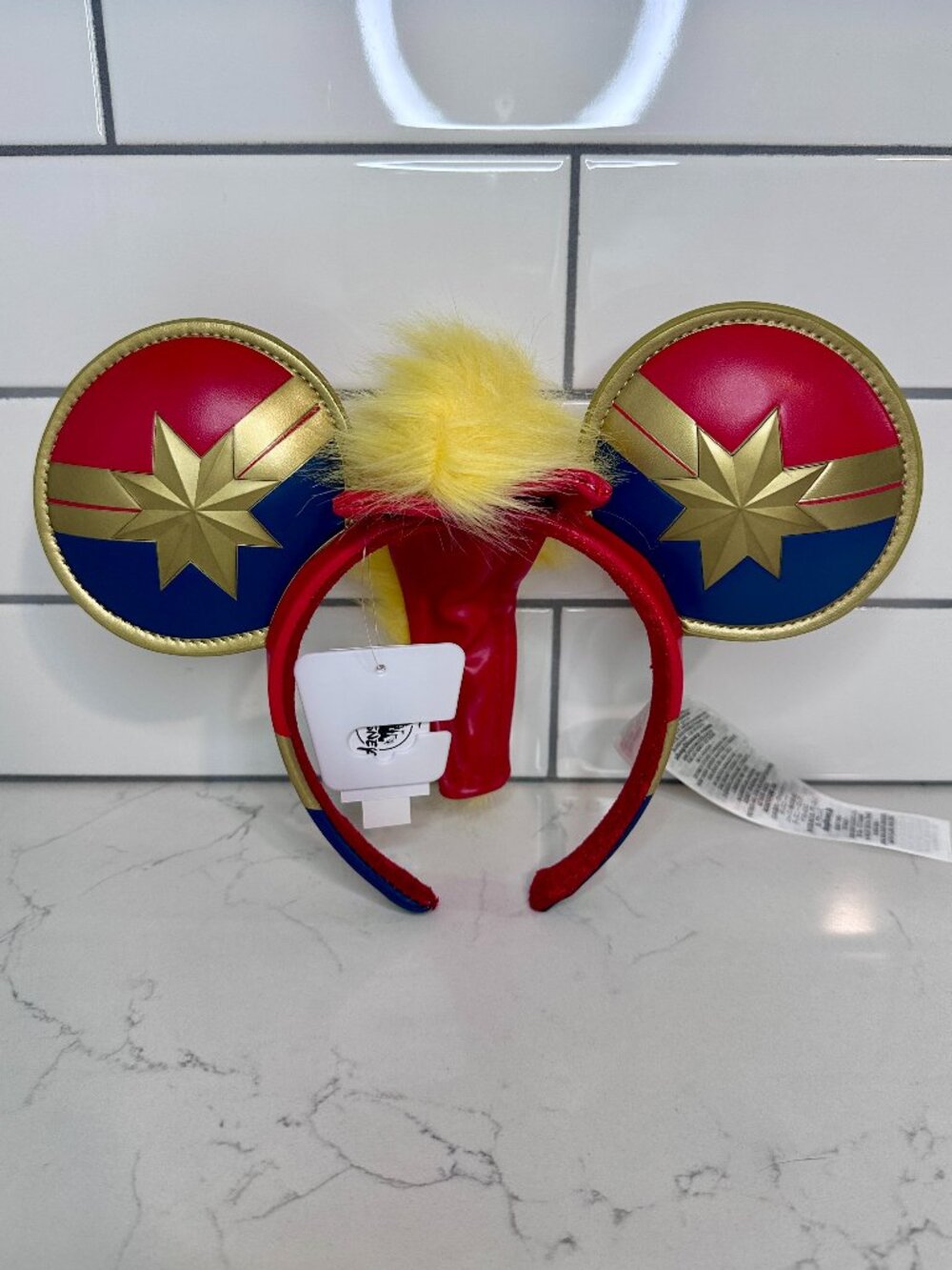 Captain Marvel Mickey Ears – Higher Further Faster – Disney Parks Marvel Ears